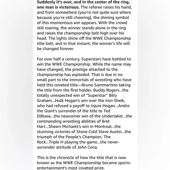 The WWE Championship: A Look Back at the History of the WWE Championship book - Picture 4 of 4